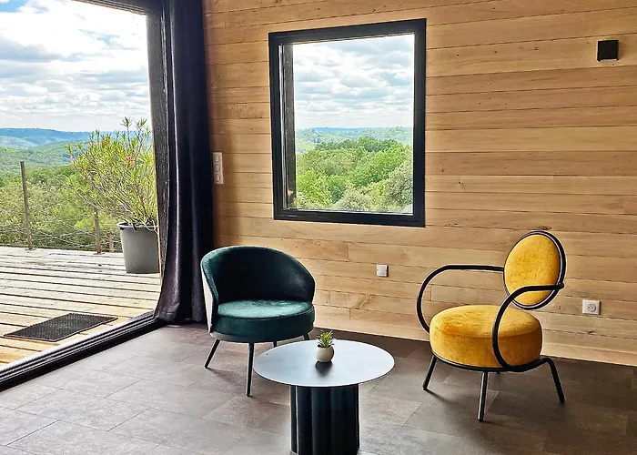 بيت خشبي Eco-hameau Du Sentier Des Sources *